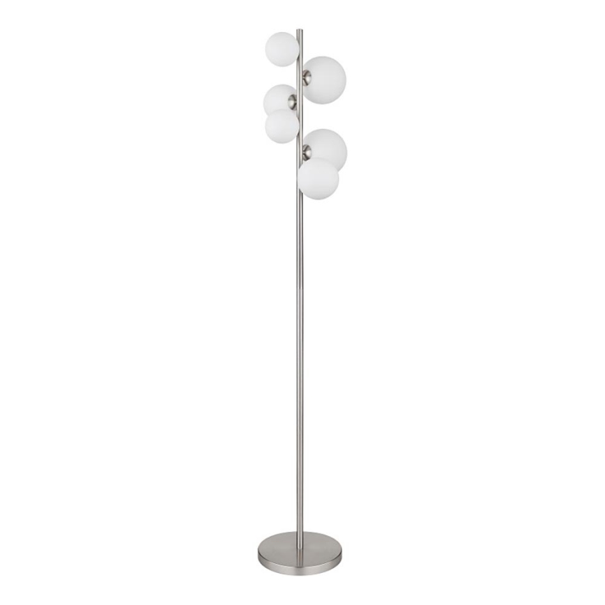 Globo - LED ljuskrona med textilsladd 6xG9/3,5W/230V vit