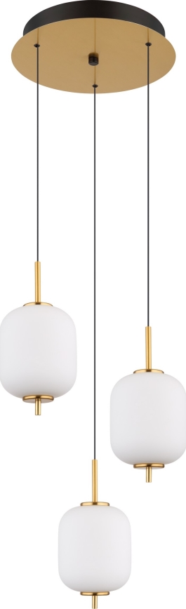 Globo - LED ljuskrona med textilsladd LED/20W/230V