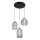 Globo - LED ljuskrona med textilsladd LED/23W/230V