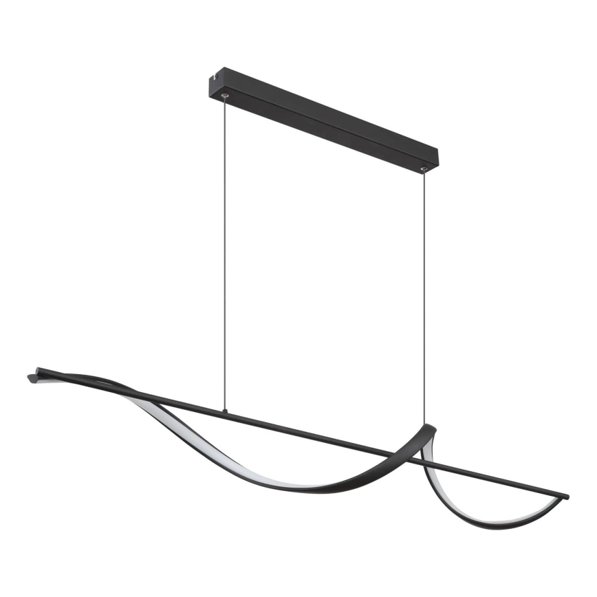 Globo - LED ljuskrona med textilsladd LED/24W/230V 3000K svart