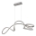 Globo - LED ljuskrona med textilsladd LED/40W/230V matt krom