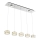Globo - LED ljuskrona med textilsladd LED/52W/230V 4000K skinande krom/genomskinlig