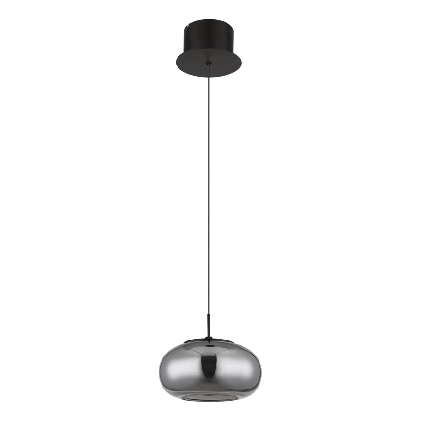 Globo - LED ljuskrona med textilsladd LED/6W/230V svart