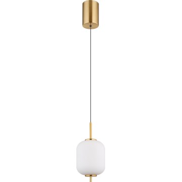 Globo - LED ljuskrona med textilsladd LED/7W/230V