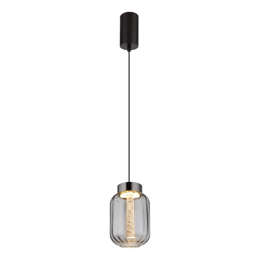 Globo - LED ljuskrona med textilsladd LED/8W/230V