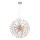 Globo - LED-ljuskrona med vajer 9xG9/3,5W/230V guld