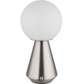 Globo - LED Ljusreglerad beröring utomhus bordslampa LED/1,5W/5V 3000/4500/6500K 1800 mAh IP41 matt krom