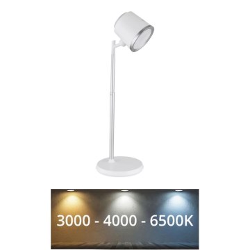 Globo - LED ljusreglerad bordslampa touch 04.01.2001 LED/6W/3,7V 3000K/4000K/6500K 1500 mAh USB vit
