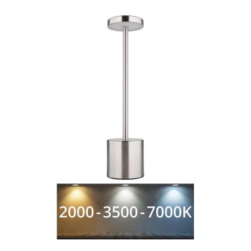 Globo - LED ljusreglerad bordslampa touch LED/1,2W/3,7V 2000K/3500K/7000K 1200 mAh USB matt krom