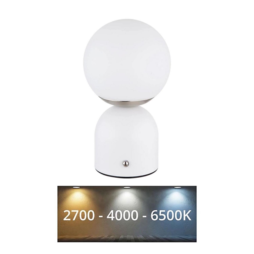 Globo - LED ljusreglerad bordslampa touch LED/2,5W/3,7V 2700/4000/6500K 1800 mAh USB vit