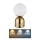 Globo - LED ljusreglerad bordslampa touch LED/2,5W/3,7V 2700K/4000K/6500K 1800 mAh USB mässing