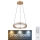 Globo - LED Ljusreglerad kristall ljuskrona på snöre LED/36W/230V 2700K-6000K + fjärrkontroll