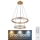 Globo - LED Ljusreglerad kristall ljuskrona på snöre LED/78W/230V 2700K-6000K + fjärrkontroll