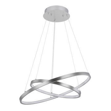 Globo - LED ljusreglerad ljuskrona på textilsladd 2xLED/21W/230V