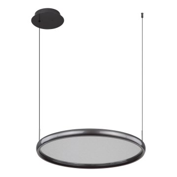 Globo - LED ljusreglerad ljuskrona på textilsladd LED/36W/230V 2700-6000K svart + fjärrkontroll