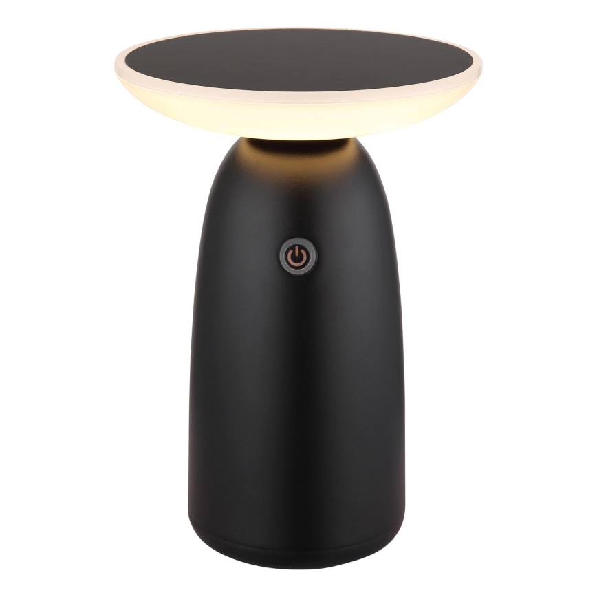 Globo - LED Ljusreglerad solcell beröring lampa LED/10W/3,7V IP54 3600 mAh svart