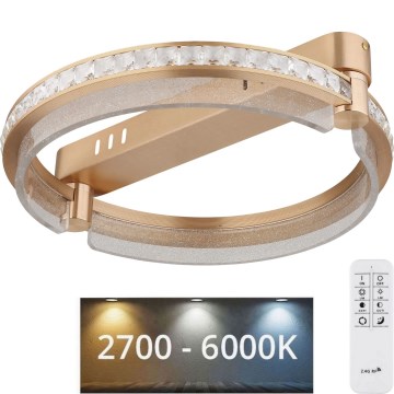 Globo - LED Ljusreglerad taklampa i kristall LED/36W/230V 2700K-6000K + fjärrkontroll