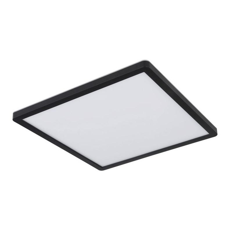 Globo - LED ljusreglerad taklampa till badrum LED/18W/230V 29,4x29,4 cm IP44 svart