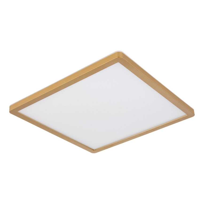 Globo - LED ljusreglerad taklampa till badrum LED/18W/230V 3000K IP44 29,4x29,4 cm mässing