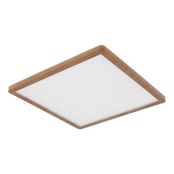 Globo - LED ljusreglerad taklampa till badrum LED/24W/230V 42x42 cm IP44 brun