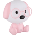 Globo - LED Ljusreglerad uppladdningsbar barns natt små lampor LED/1W/5V 500 mAh rosa