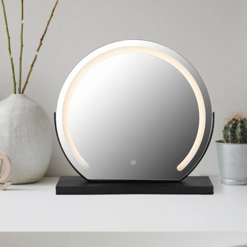Globo - LED Ljusreglerad vägg spegel med en bakgrundsbelyst LED/10W/230V 2700/4000/6500K 12x48,5 cm