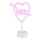 Globo - LED Neon bord dekoration LED/2W/3xAA hjärta