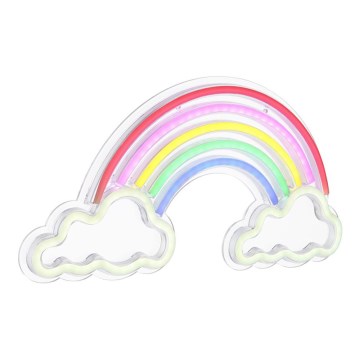 Globo - LED Neonväggdekoration LED/3W/USB regnbåge