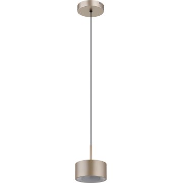 Globo - LED-pendel med vajer LED/12W/230V 3000K Ø 15 cm beige