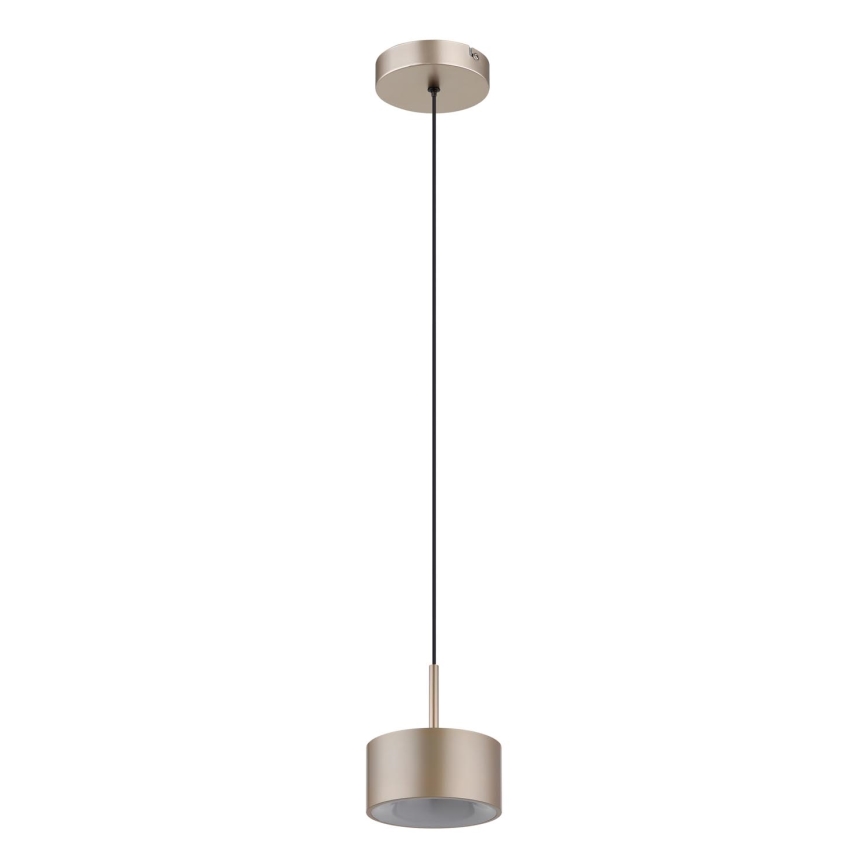 Globo - LED-pendel med vajer LED/12W/230V 3000K Ø 15 cm beige