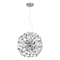 Globo - LED-pendel med vajerupphängning 8xG9/3,5W/230V polerad krom