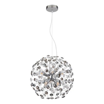 Globo - LED-pendel med vajerupphängning 8xG9/3,5W/230V polerad krom