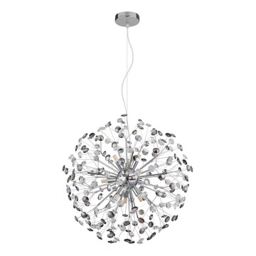 Globo - LED-pendel på vajer 9xG9/3,5W/230V blank krom