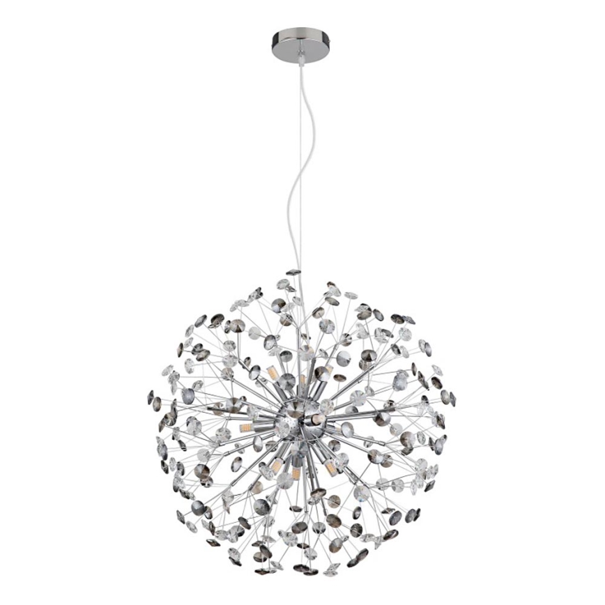 Globo - LED-pendel på vajer 9xG9/3,5W/230V blank krom