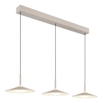 Globo - LED-pendel på vajer LED/24W/230V 4000K krämfärgad