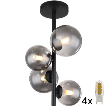 Globo - LED pendelljuskrona 4xG9/3W/230V
