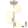Globo - LED pendelljuskrona 4xG9/3W/230V matt krom