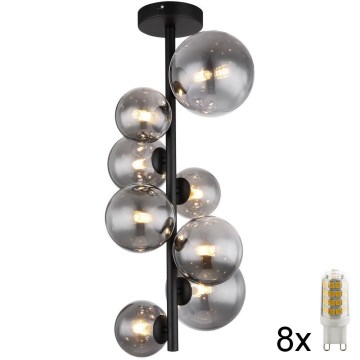 Globo - LED pendelljuskrona 8xG9/3W/230V