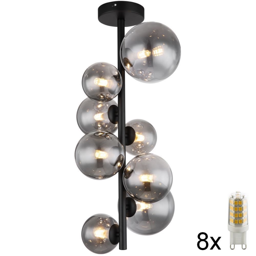 Globo - LED pendelljuskrona 8xG9/3W/230V