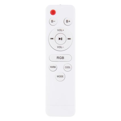 Globo - LED RGBW Dimbar badrumsbelysning med en högtalare LED/18W/230V 3000-6500K IP44 + fjärrkontroll