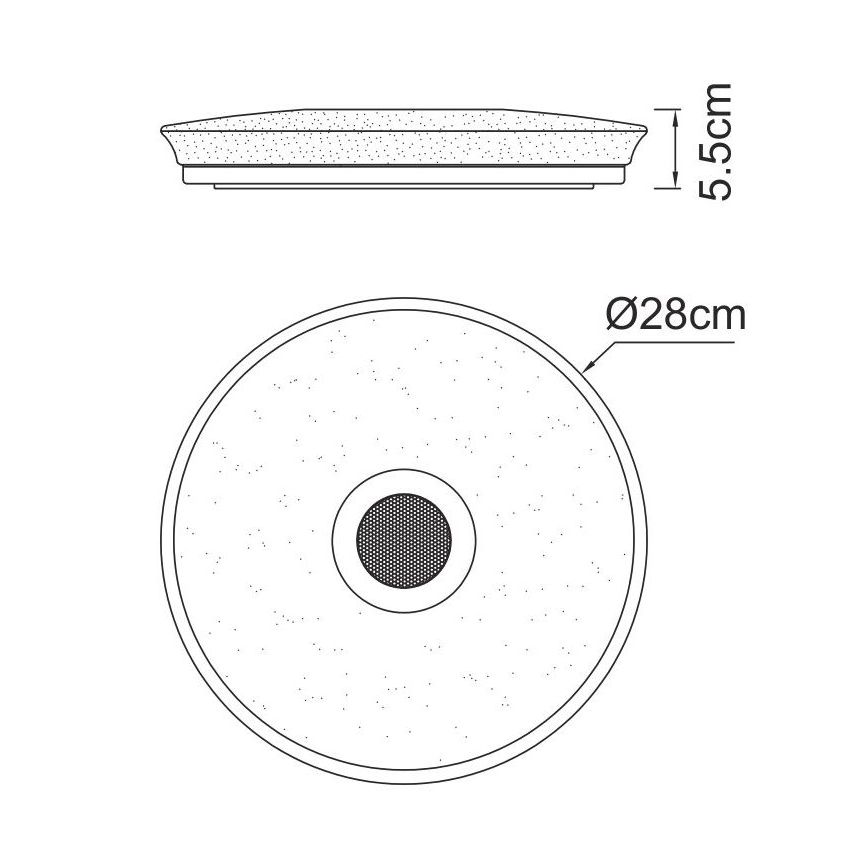 Globo - LED RGBW Dimbar badrumsbelysning med en högtalare LED/18W/230V 3000-6500K IP44 + fjärrkontroll