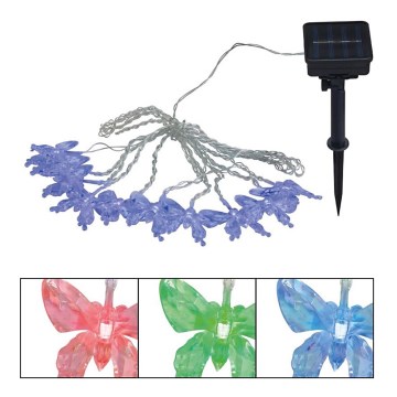 Globo - LED RGB Dekorativ slinga 10xLED/0,06W/3,2V 470 cm IP44