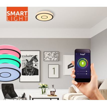 Globo - LED RGB Dimbar badrumslampa LED/30W/230V IP44 Wi-Fi Tuya + fjärrkontroll
