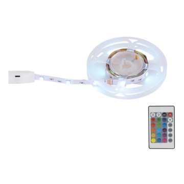 Globo - LED RGB Dimbar remsa LED/6W/230V 1m + fjärrkontroll