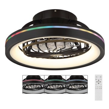 Globo - LED RGB Ljusreglerad tak fläkt LED/40W/230V 2700-6500K + fjärrkontroll