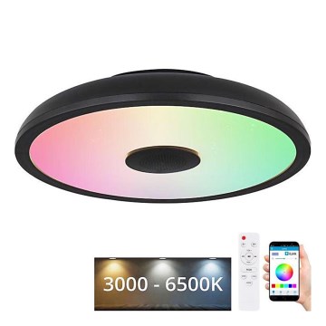 Globo - LED RGBW Dimbar badrumsbelysning med en högtalare LED/18W/230V 3000-6500K IP44 + fjärrkontroll