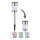 Globo - LED RGBW Solcellslampa 2i1 LED/0,06W/3V IP44