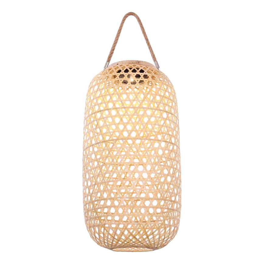 Globo - LED Solcellsbelysning LED/0,06W/3V bambu IP44 600 mAh