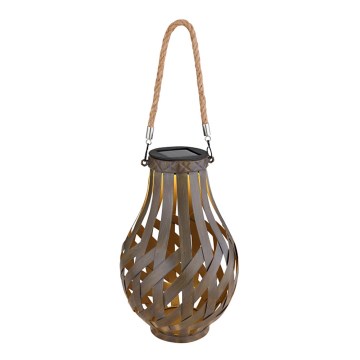 Globo - LED solcellsbelysning LED/0,06W/3V IP44 Bambu