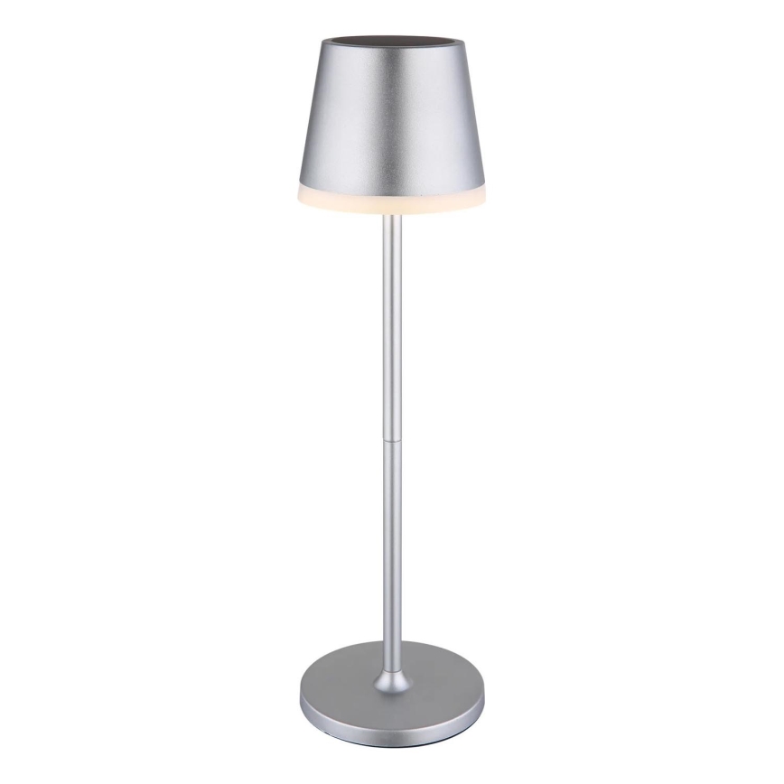 Globo - LED Solcellsbelysning LED/0,6W/3V 3000K IP44 1200 mAh matt krom